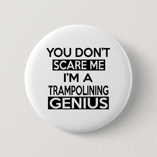 BADGE ROND 5 CM CONCEPTIONS DE GÉNIE DE TRAMPOLINING (Devant)