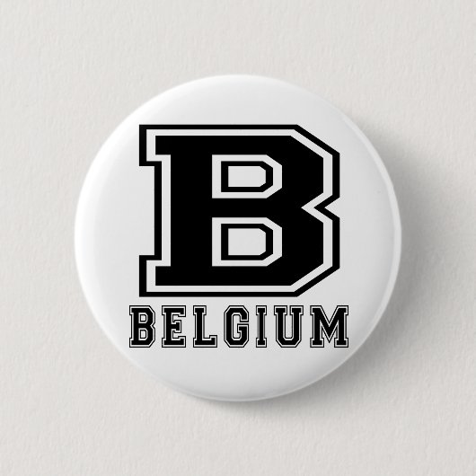 Badge Rond 5 Cm Conceptions de la Belgique (Devant)