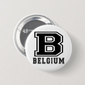 Badge Rond 5 Cm Conceptions de la Belgique (Devant & derrière)