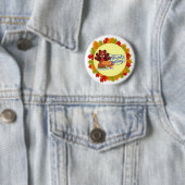 Badge Rond 5 Cm Conceptions de la fête de Thanksgiving (En situation)