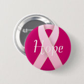 Badge Rond 5 Cm Conceptions de ruban de rose de conscience de (Devant & derrière)