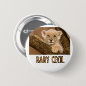 Badge Rond 5 Cm conceptions fraîches de lion (Devant & derrière)