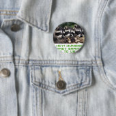 Badge Rond 5 Cm conceptions fraîches de raton laveur (En situation)