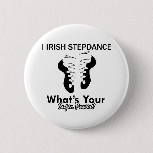 Badge Rond 5 Cm Conceptions irlandaises de danse d'étape (Devant)