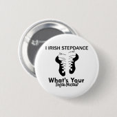 Badge Rond 5 Cm Conceptions irlandaises de danse d'étape (Devant & derrière)