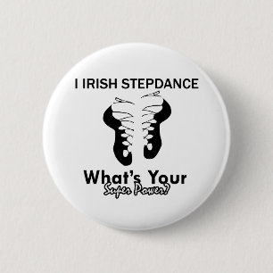 Badge Rond 5 Cm Conceptions irlandaises de danse d'étape