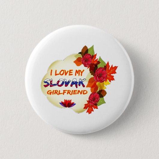 Badge Rond 5 Cm Conceptions slovaques d'amie (Devant)