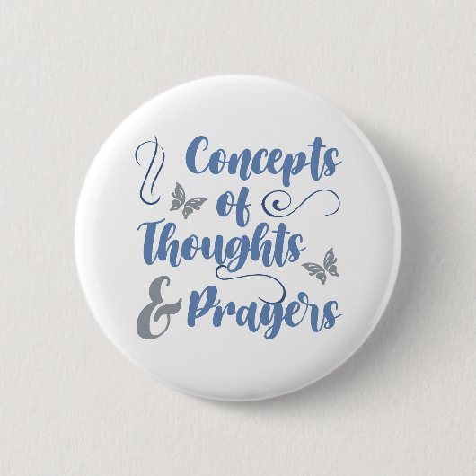 Badge Rond 5 Cm Concepts De Pensées Et De Prières (Devant)