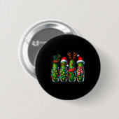 Badge Rond 5 Cm Concombre de Noël Pots de Concombre de Fêtes Père  (Devant & derrière)