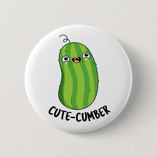 Badge Rond 5 Cm Concombre Funny Concomber Pun (Devant)