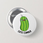 Badge Rond 5 Cm Concombre Funny Concomber Pun (Devant & derrière)