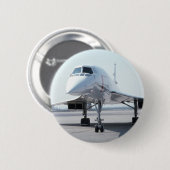 Badge Rond 5 Cm Concorde supersonique (Devant & derrière)