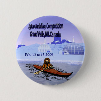 Badge Rond 5 Cm Concurrence de bâtiment d'igloo