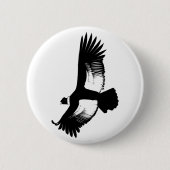 Badge Rond 5 Cm Condor andin volant (Devant)