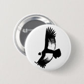 Badge Rond 5 Cm Condor andin volant (Devant & derrière)