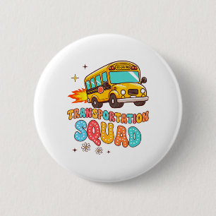 Badge Rond 5 Cm Conducteur de bus scolaire La vie Bus jaune Transp