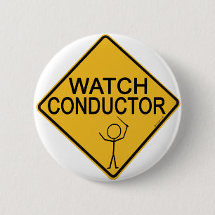 Badge Rond 5 Cm Conducteur de montre