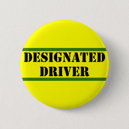 Badge Rond 5 Cm Conducteur indiqué (Devant)