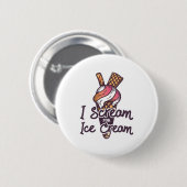 Badge Rond 5 Cm Cône de glace (Devant & derrière)