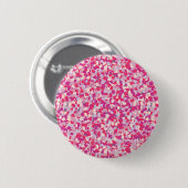 Badge Rond 5 Cm Confetti Coeur multicolore2 (Devant & derrière)