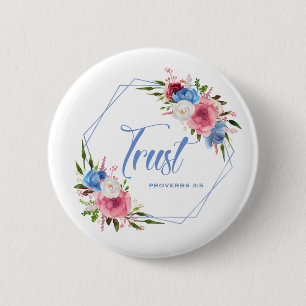 Badge Rond 5 Cm Confiance