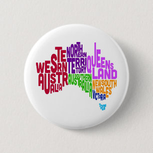 Badge Rond 5 Cm Configuration de texte typographique de