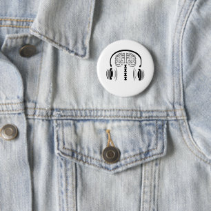 Badge Rond 5 Cm Confusion cérébrale (matière grise)