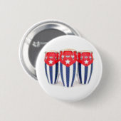 Badge Rond 5 Cm Congas cubaines (Devant & derrière)