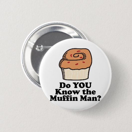 Badge Rond 5 Cm connaître le muffin (Devant & derrière)