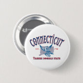 Badge Rond 5 Cm Connecticut (Devant & derrière)