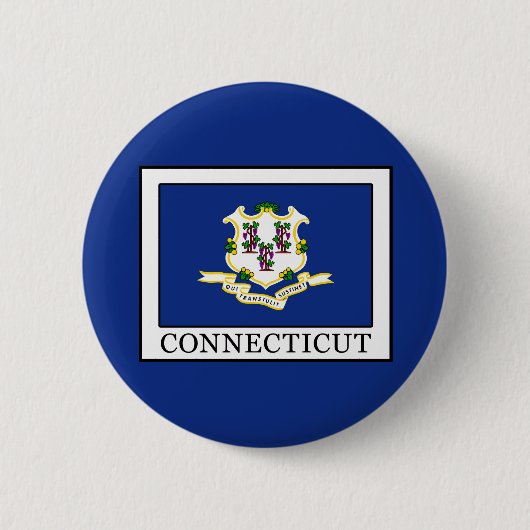 Badge Rond 5 Cm Connecticut (Devant)