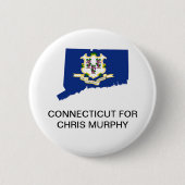 Badge Rond 5 Cm CONNECTICUT pour Chris Murphy SÉNAT (Devant)