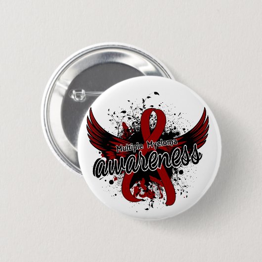 Badge Rond 5 Cm Conscience 16 de myélome multiple (Devant & derrière)