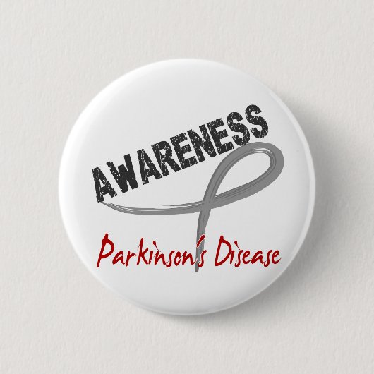 Badge Rond 5 Cm Conscience 3 de :maladie de Parkinson (Devant)
