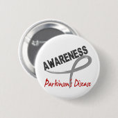 Badge Rond 5 Cm Conscience 3 de :maladie de Parkinson (Devant & derrière)