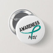 Badge Rond 5 Cm Conscience 3 de PCOS (Devant & derrière)