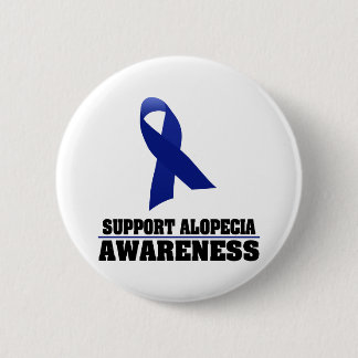 Badge Rond 5 Cm Conscience d'alopécie
