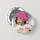 Badge Rond 5 Cm Conscience de Cancer (Devant & derrière)