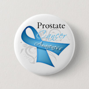 Badge Rond 5 Cm Conscience de cancer de la prostate de ruban