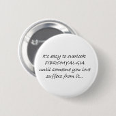 Badge Rond 5 Cm Conscience de fibromyalgie (Devant & derrière)