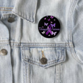 Badge Rond 5 Cm Conscience de fibromyalgie (En situation)