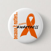 Badge Rond 5 Cm Conscience de leucémie (Devant)