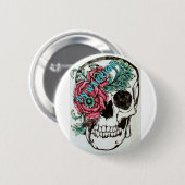 Badge Rond 5 Cm Conscience de névralgie faciale (Devant & derrière)