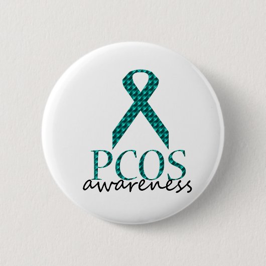 Badge Rond 5 Cm Conscience de PCOS (Devant)
