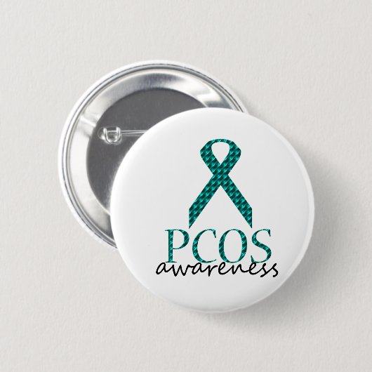 Badge Rond 5 Cm Conscience de PCOS (Devant & derrière)
