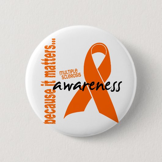 Badge Rond 5 Cm Conscience de sclérose en plaques (Devant)