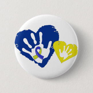 Badge Rond 5 Cm Conscience de syndrome de Down