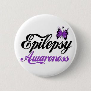 Badge Rond 5 Cm Conscience d'épilepsie