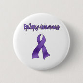 Badge Rond 5 Cm Conscience d'ÉPILEPSIE (Devant)