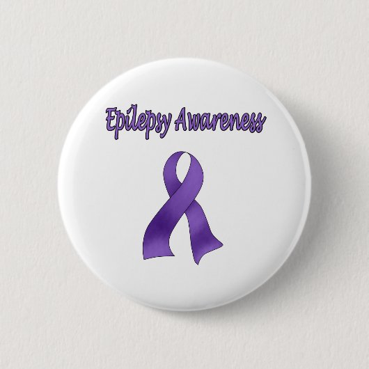 Badge Rond 5 Cm Conscience d'ÉPILEPSIE (Devant)